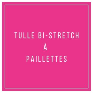 Tulle bi-stretch à paillettes