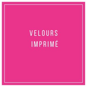 Velours imprimé