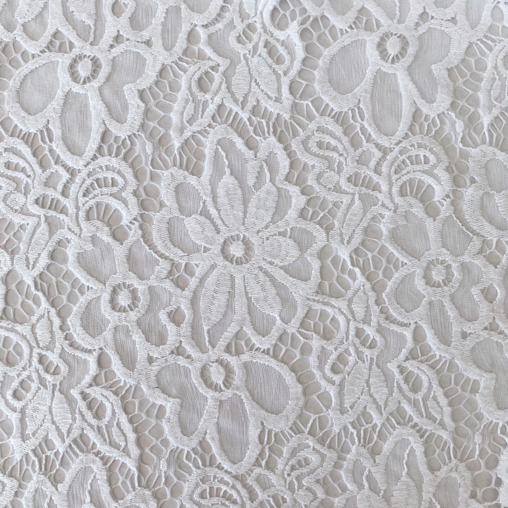Dentelle Top Mousseline Bas Robe Avec Mancherons Rose Perle Grande Taille