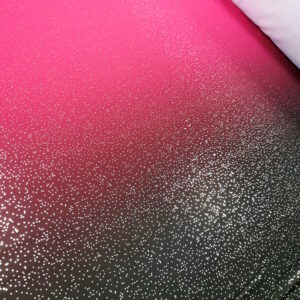 Lycra dégradé paillette argent Noir - Rose