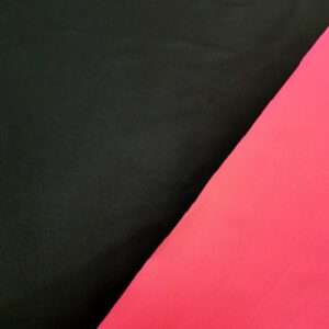 Lycra bicolore recto verso Rose - Noir