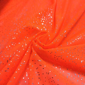 tulle résille étoilé métallisé