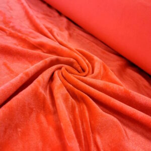 velours froissé uni tango