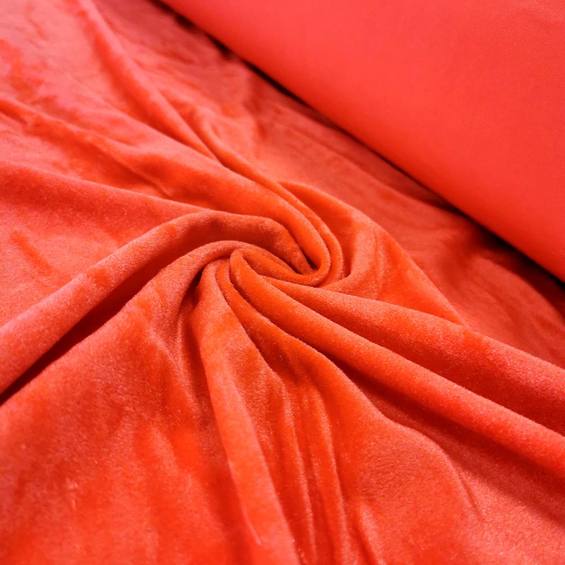 velours foissé uni tango velours froissé uni tango